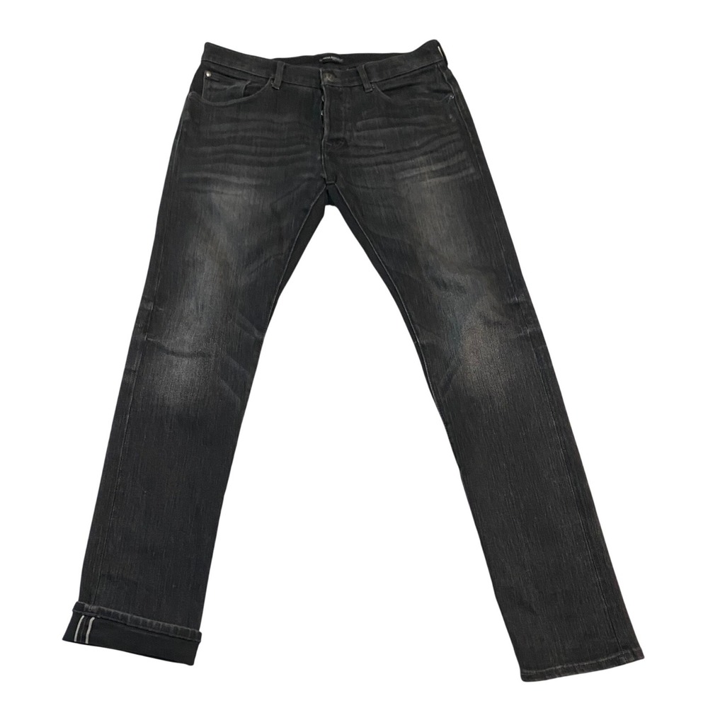 Banana Republic Mens Selvedge Denim Black Wash Slim Jeans 32x32 673213-00